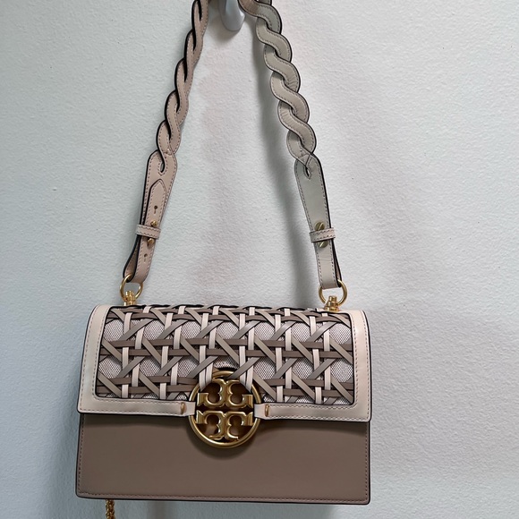 Tory Burch Miller Basketweave Shoulder Bag - Picture 8 of 9